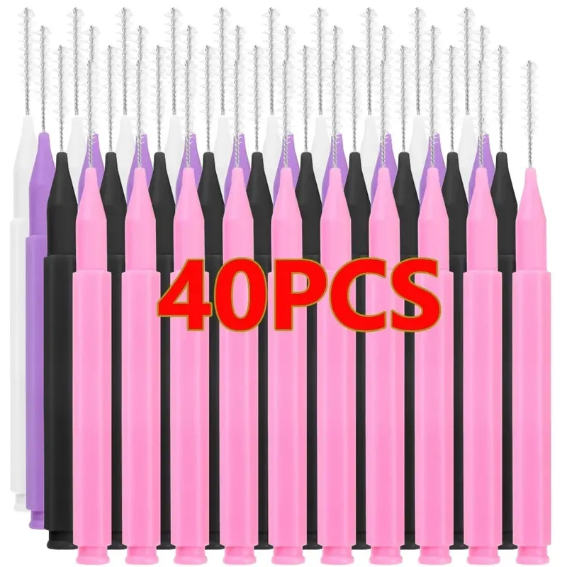 50pcs Mini Eyebrow Brush Disposable Lightweight Brow Lifting Brushes Portable Eyelash Extension Comb Perm Brush Lash Accessories