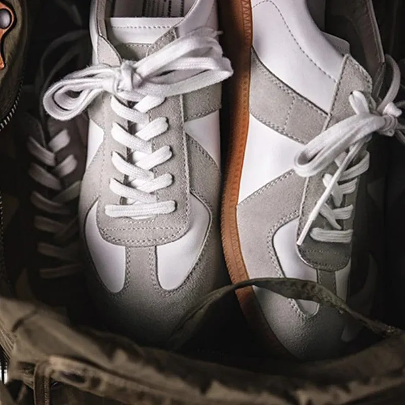 Maden vintage retalhos alemão treinador tênis unissex primavera e verão esportes sapatos casuais rendas sapatos ao ar livre — image 3