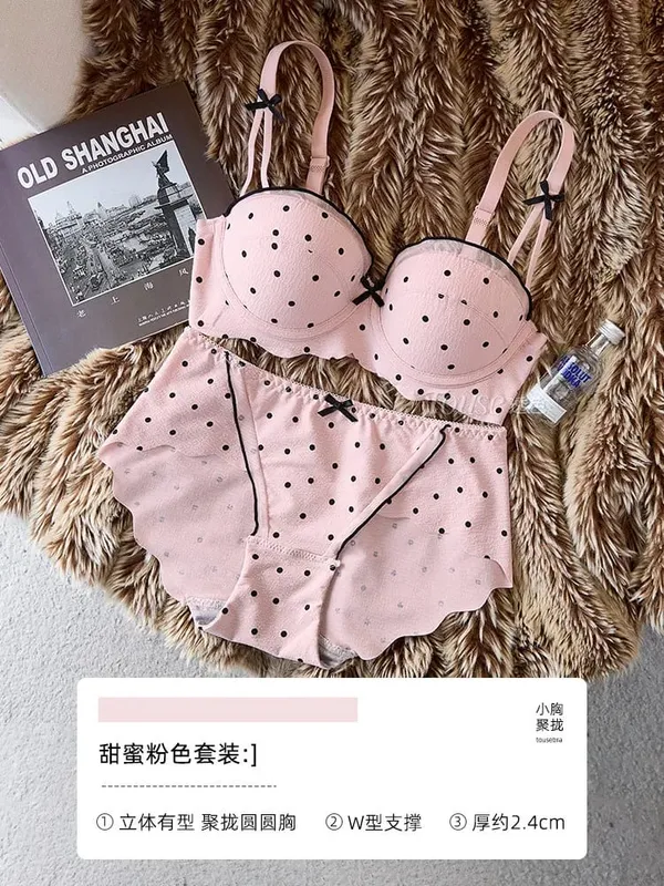 Mulheres rendas demi copo conjunto de sutiã push up pequeno busto suporte superior anti flacidez elegante volta 2 pçs lingerie íntima roupa interior diária — image 9
