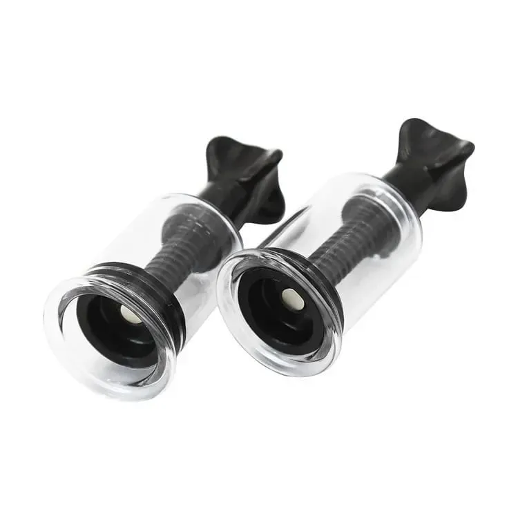 2pcs BDSM Adult Nipple Suction Cup Breast Clitoris Sucker Erotic Nipple Clamp Pump Adult Game Breast-fed Sex Toys for Women Men