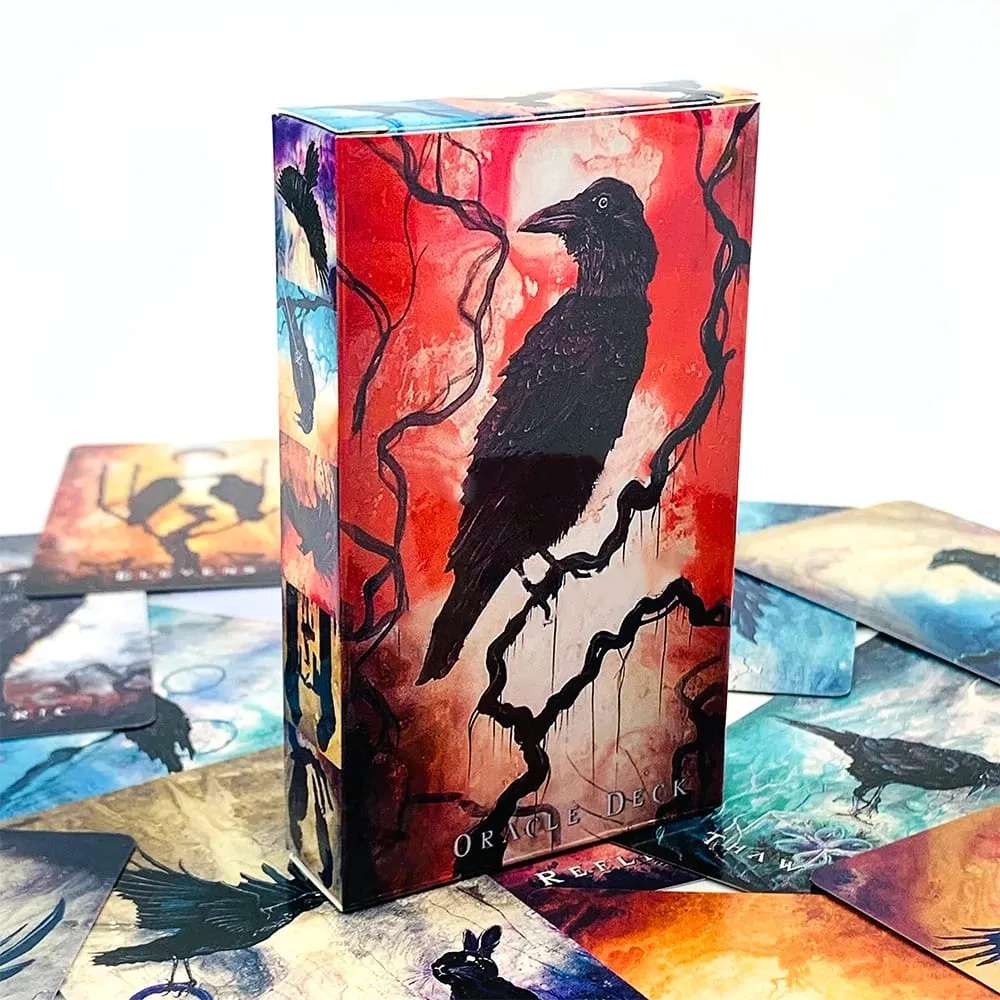Exquisite Oracle Deck A 53 Cards Oracle Deck With Featuring Surreal & Fantasy Raven Art Perfect For Divination & Gift Giving