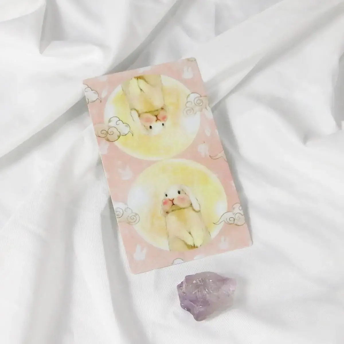 Chubby Bunny Tarot 12*7cm Um baralho de 78 cartas com coelhinhos fofos 2,75 x 4,75'' Embalagem caixa rígida
