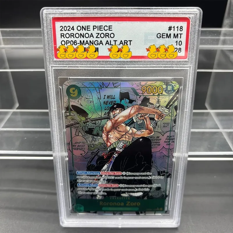 DIY OPCG Rating Card Collection Card 2023 ONE MONKEY D. LUFFY OPO5-MANGA ALT.ART Copy 10Points Rating Card Anime Game Gift