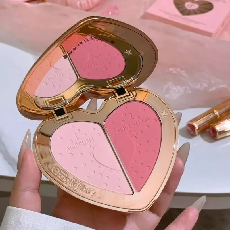 Charlotte Latest Tilbury Moisturized Plump Lip Gloss Highlights Concealer Liquid Foundation Two Color Heartbeat Blush Makeup