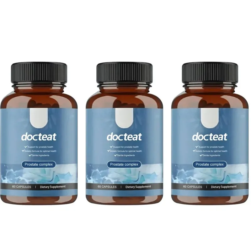 Docteat Prostate Complex Capsules apoia a saúde da próstata e o fluxo de urina com Herbal Saw Palmetto e Pygeum 60 cápsulas