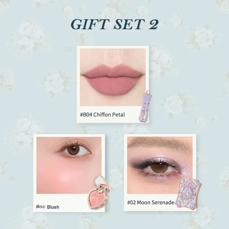 Flores sabe coelho jardim coleção presente conjunto maquiagem sombra paleta veludo fosco batom batom creme blush de maquillaje