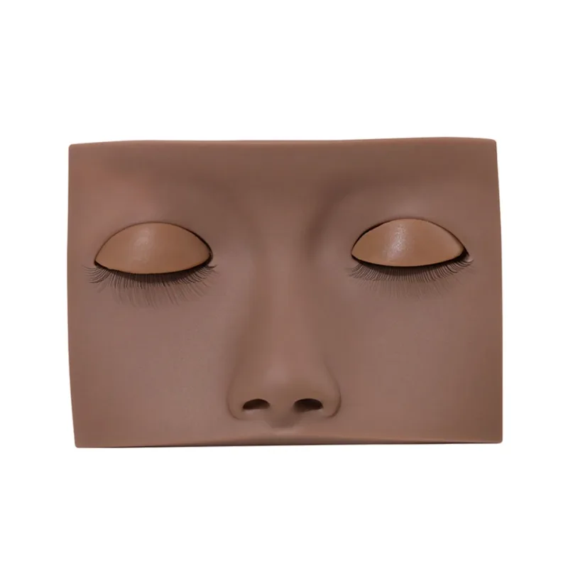 Mannequin Head For Eyelash Extension Training Kit With Removable Eyelids Silicone Cosmetic Model Heads Makeup Tools Gel Material