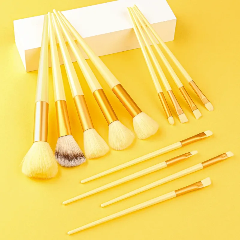 Conjunto de pincéis de maquiagem, 13 peças, profissional, base macia, pó, corretivo, sombra, delineador, blush, maquiagem cosmética, ferramenta de beleza — image 15