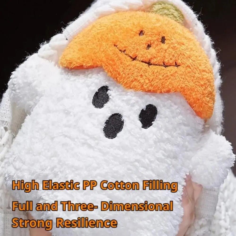 Cozy Ghost Decorative Cushion Hug Pillow Toy Plush Fabric PP Cotton Filling Ghost Decor Ornaments Ghost Stuffed Toy Party Event