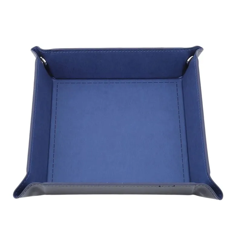 Game Dice Tray Solid Color Dice Box Games Dice Storage Portable Folding Dice Storage Rolling Tray For Use