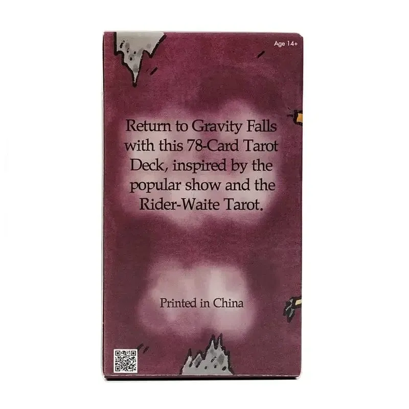 Cartas de tarô misteriosas, baralho de 78 cartas inspirado em Gravity Falls, versão em inglês, jogos de tabuleiro de tarô para iniciantes