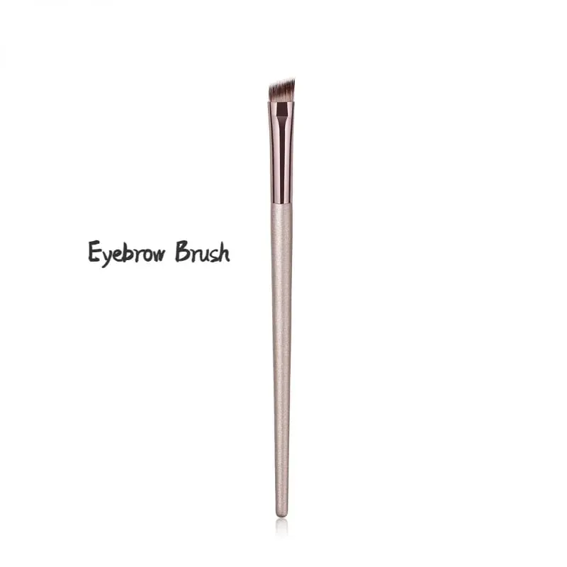 Pincéis de maquiagem coloridos champanhe, sombra para os olhos, círculo escuro, corretivo, mistura de cosméticos, pincel macio para mulheres, ferramentas de maquiagem