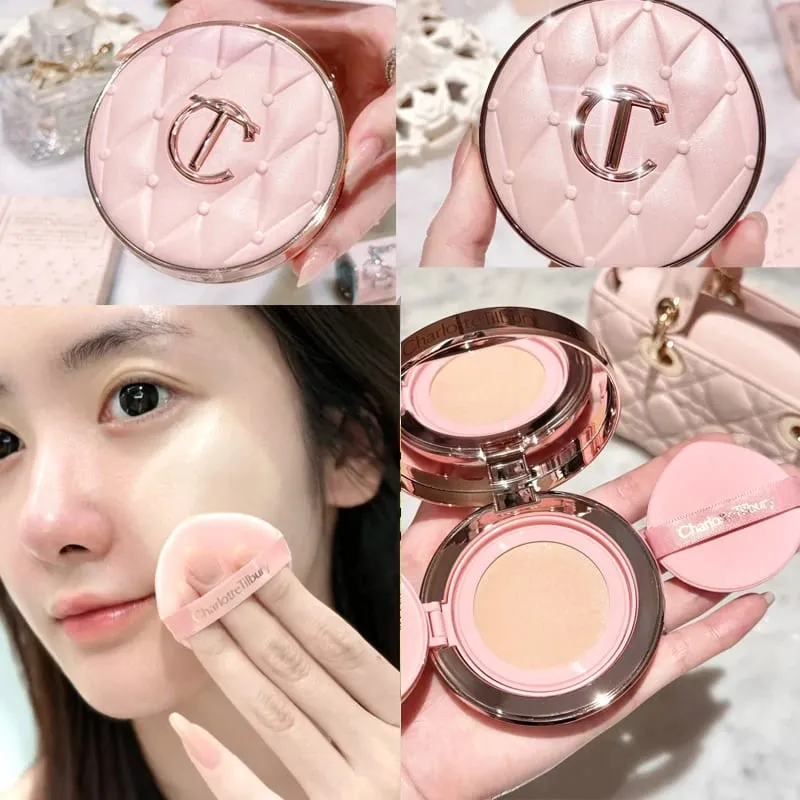 Charlotte tilbury ct conjunto de maquiagem base pó antioxidante suave fino alta à prova d' água base de essência nutritiva para a pele