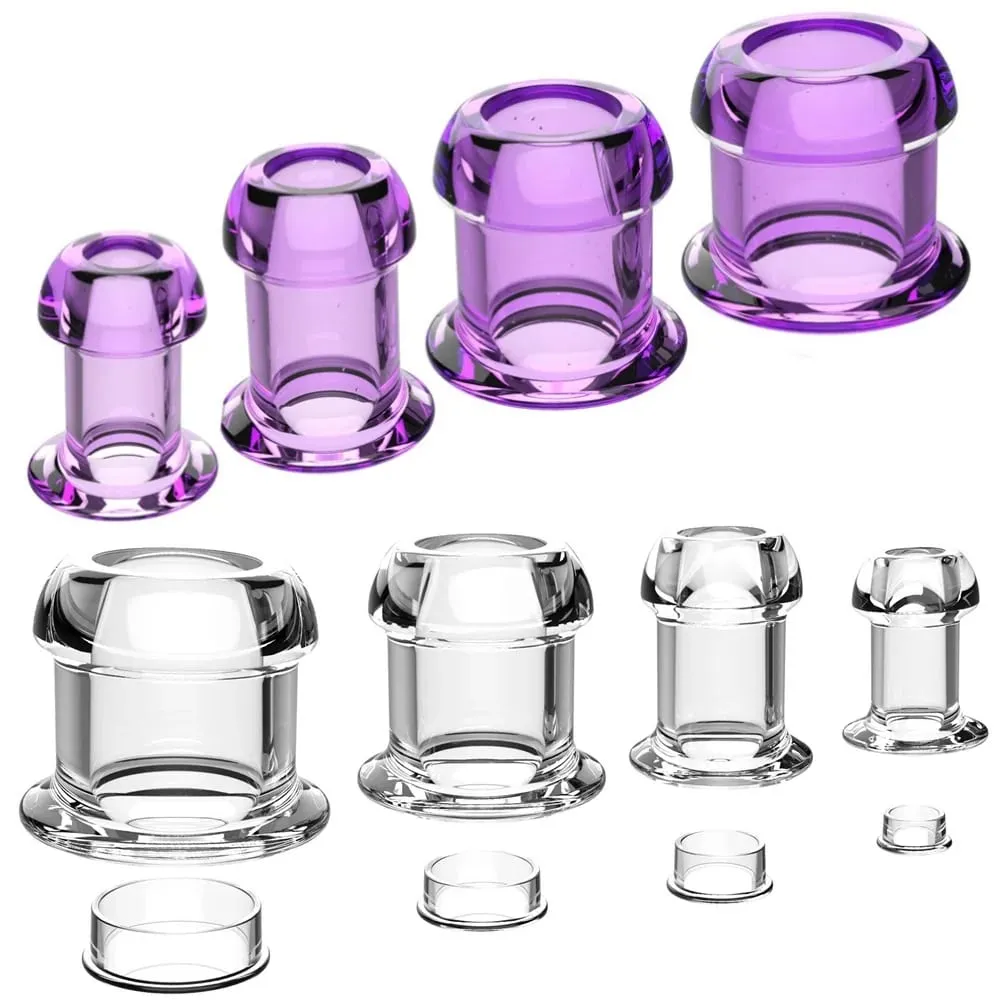 Espéculo oco espreitando contas anais vagina butt plug ass expansor túnel transparente ânus dilatação bdsm brinquedo sexual para casais gays — image 5