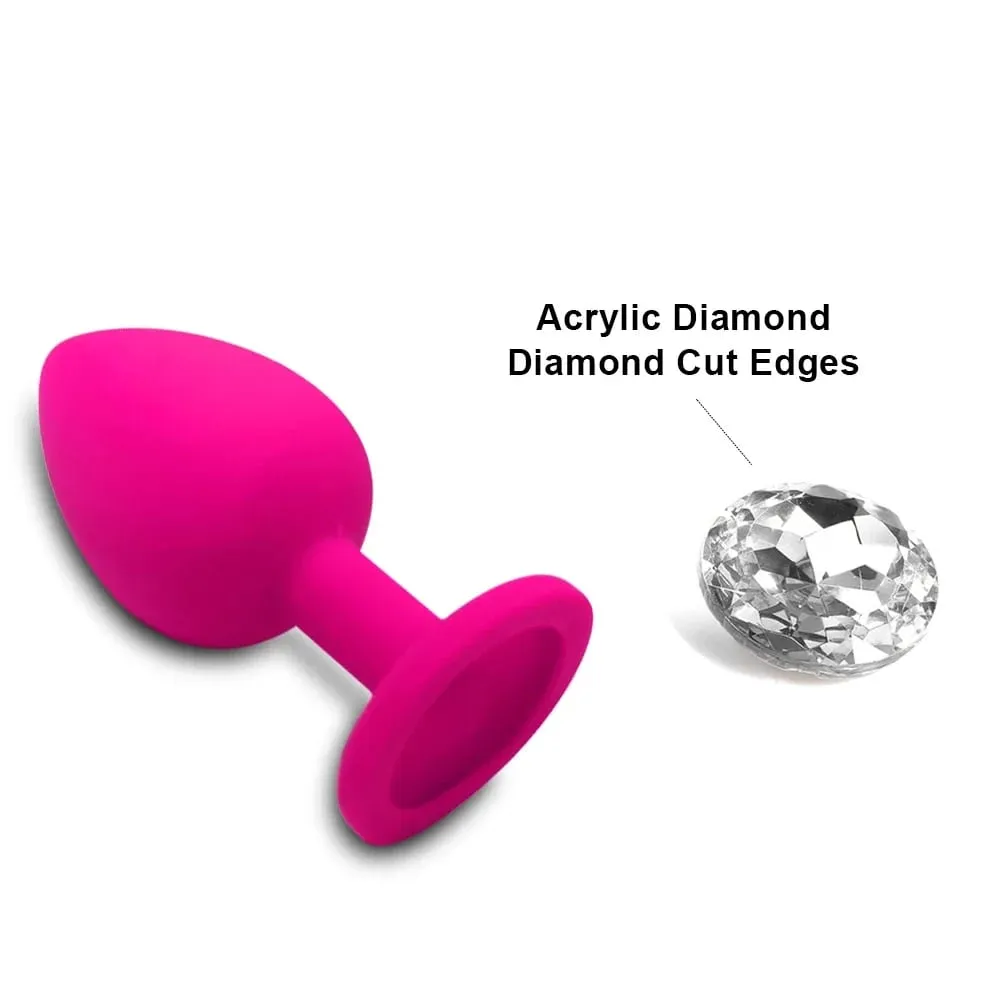 S/m/l plug anal vibrador de bunda feminino/homem silicone macio em forma redonda bala erótica anal plug bala gay brinquedos sexuais para adultos — image 4