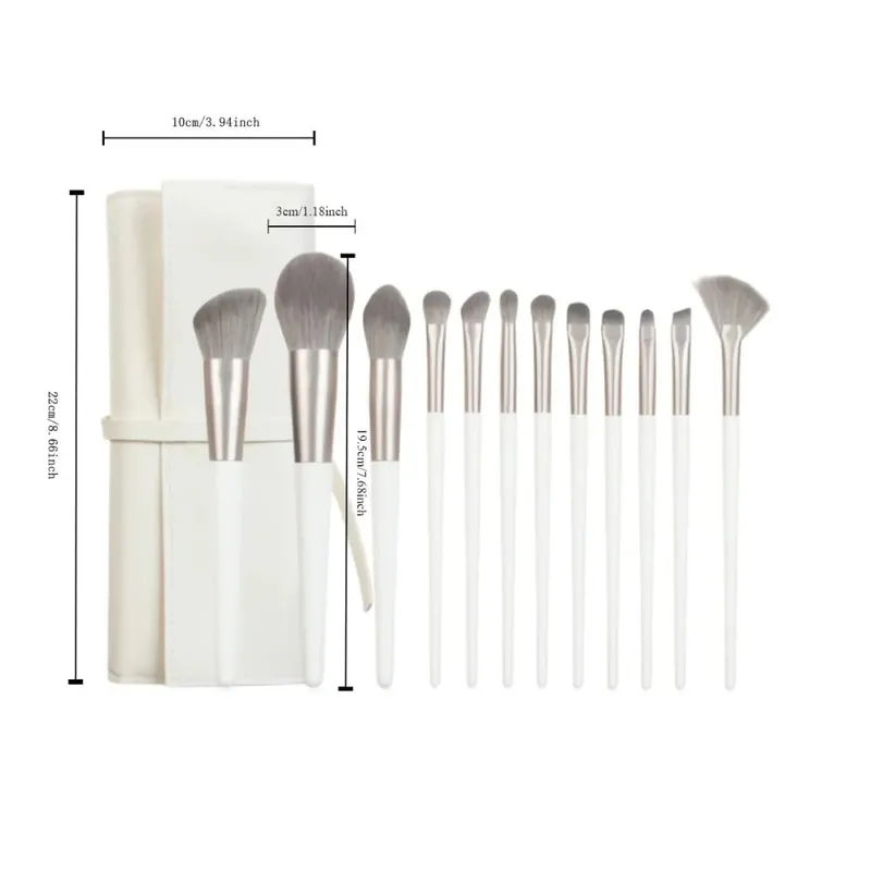 1-14 pçs pincéis de maquiagem conjunto de ferramentas compõem kits de ferramentas de escova para sombra delineador cosméticos pincéis maquiagem macia pele-amigável