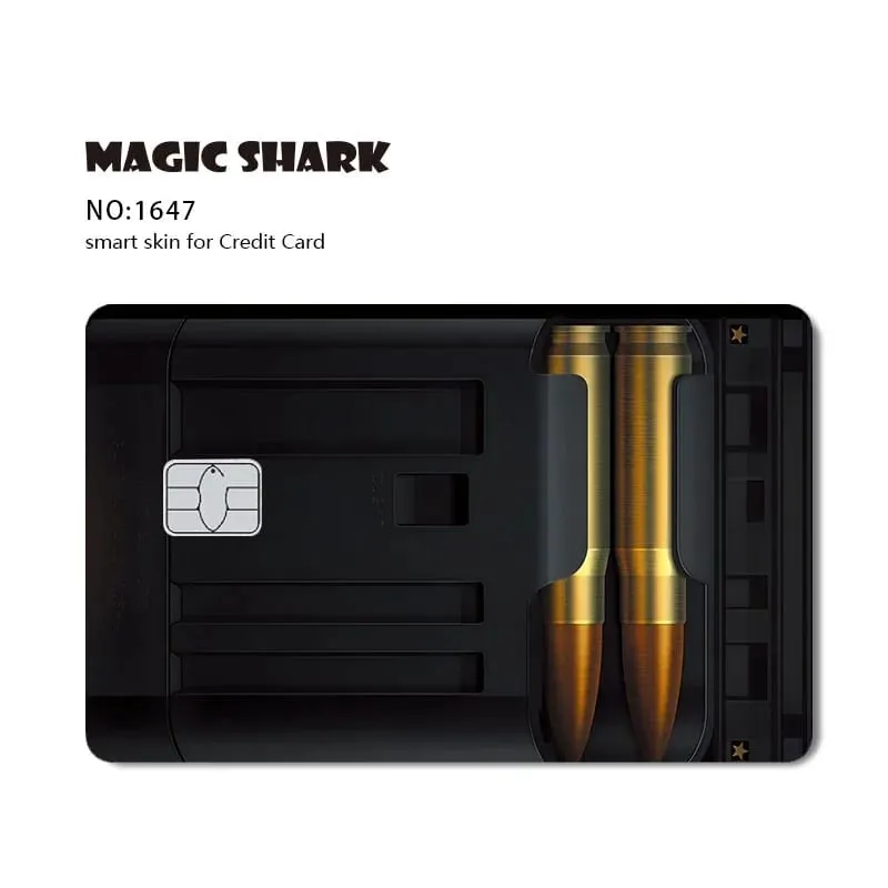 2026 New Magic Shark Anime Money Charge 404 Error ID Game Machine Film Skin Sticker for Debit Bank Credit Card