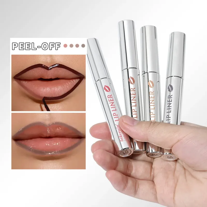 Lakerain descascar delineador labial à prova d'água, delineador labial à prova de manchas, cor de longa duração, não desbota, hidratar, nutrir, maquiagem de contorno labial — image 5
