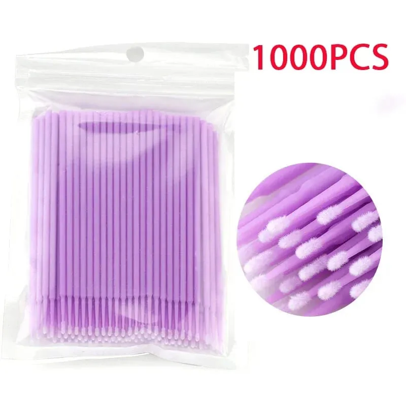 500/1000PCS Eyelash Brushes Crystal Swab Microbrushes Eyelash Extension Brush Grafting Lash Removing Applicators Makeup Tool — image 13