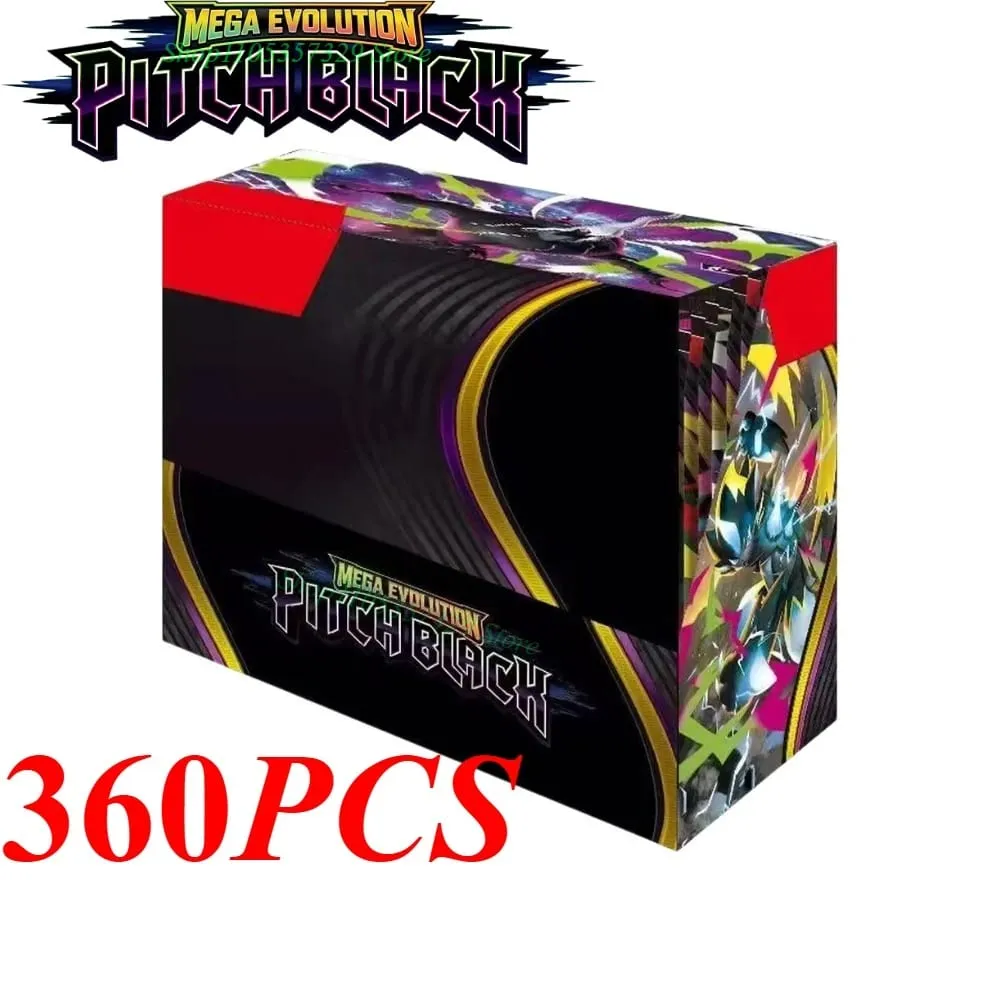 Pokémon TCG Mega Evolution - Pitch Black Booster Display Box Phantasmal Flames Booster Box Coleção de jogos de cartas colecionáveis ​​em inglês