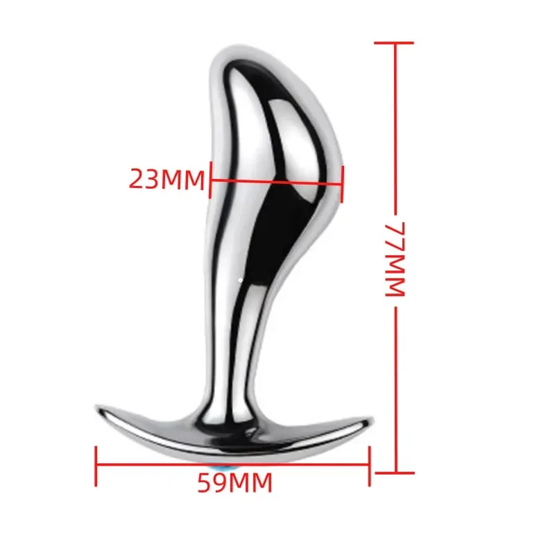 Small Size Metal Anal Beads Butt Plug Mini Rainbow Rose gold Butt Plug Crystal Jewelry Trainer Anal Dildo Masturbation Sex Toy