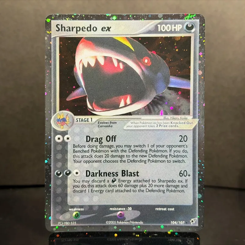 Cartões de proxy Pocket EX Deoxys Crobat Jirachi Latios Sharpedo Salamence Hariyama Deoxys Rayquaza Cosmos Holo Gold Star UR