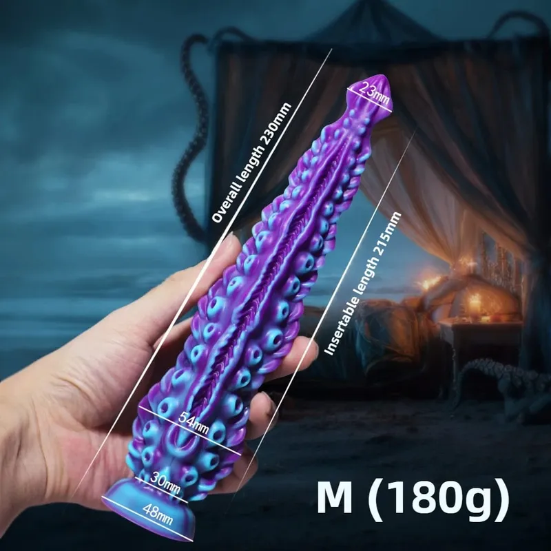 Fantasia polvo tentáculo anal vibrador longo penetração plug realista gspot estimulador anal dilatador brinquedo sexual 18 +