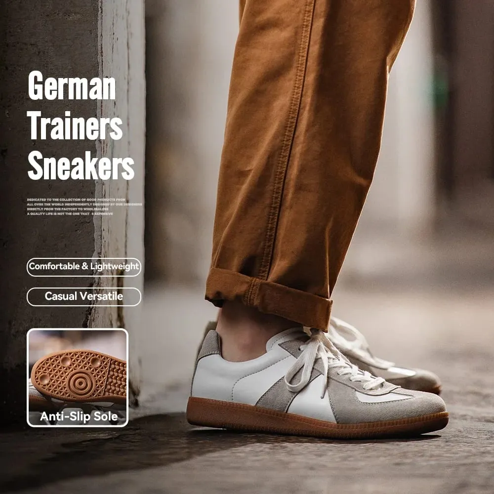 Maden vintage retalhos alemão treinador tênis unissex primavera e verão esportes sapatos casuais rendas sapatos ao ar livre — image 1