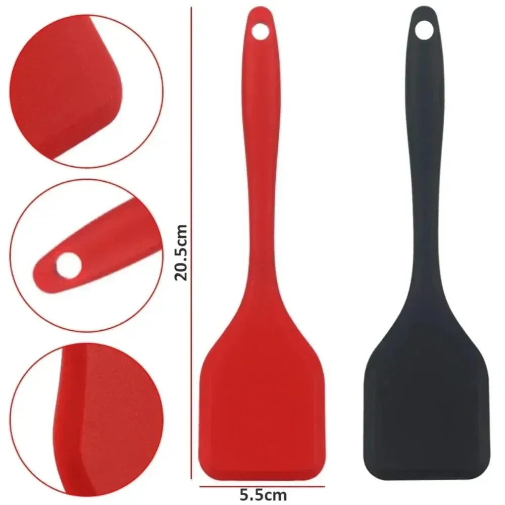 Small 20.5cm Silicone Cooking Leakage Spatula Dense Shovel Fried FishOmelette Shovel Non-stick Spatula Kitchen Cooking Tools