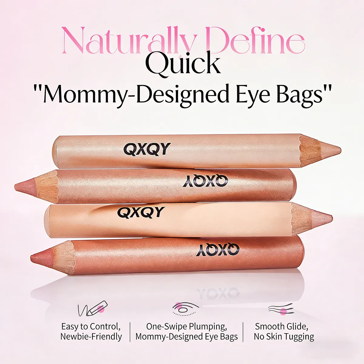 Caneta iluminadora sob os olhos 3D, à prova d'água, resistente a manchas, de longa duração, multiuso, iluminador