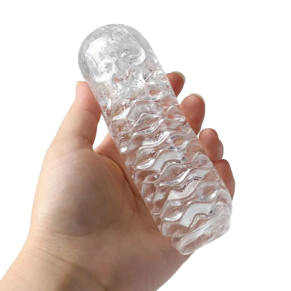Masturbação para homens pênis agradável dispositivo de copo de aeronave macio transparente bolso manga vaginal treinamento 18 brinquedos sexuais eróticos adultos — image 4