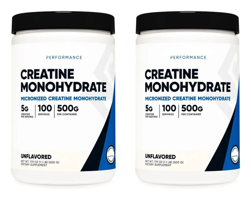 Pó micronizado de creatina monohidratada sem sabor 5g por porção 100 porções, força muscular, suporte de energia 500g