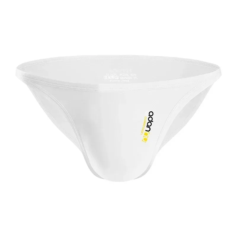 Cuecas modais masculinas de cintura baixa, sexy, cor sólida, simples, triângulo, roupa íntima, esportes, respirável, confortável, calcinha masculina