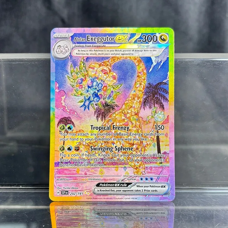 Coleção de negociação de jogos holográficos cartões proxy ptcg charizard pikachu mew ex singl pkm cartões de folha gengar vmax skyridge (sk)