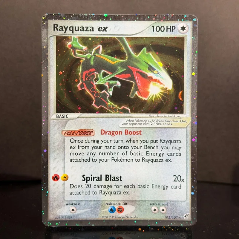 Cartões de proxy Pocket EX Deoxys Crobat Jirachi Latios Sharpedo Salamence Hariyama Deoxys Rayquaza Cosmos Holo Gold Star UR