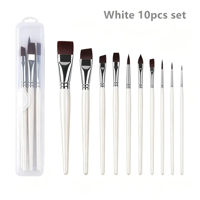 Pincéis multifuncionais para pintura facial e corporal, 7/10/17 peças, alta qualidade, céu, azul, artista, pintura em aquarela, ferramenta de maquiagem, pincel de maquiagem