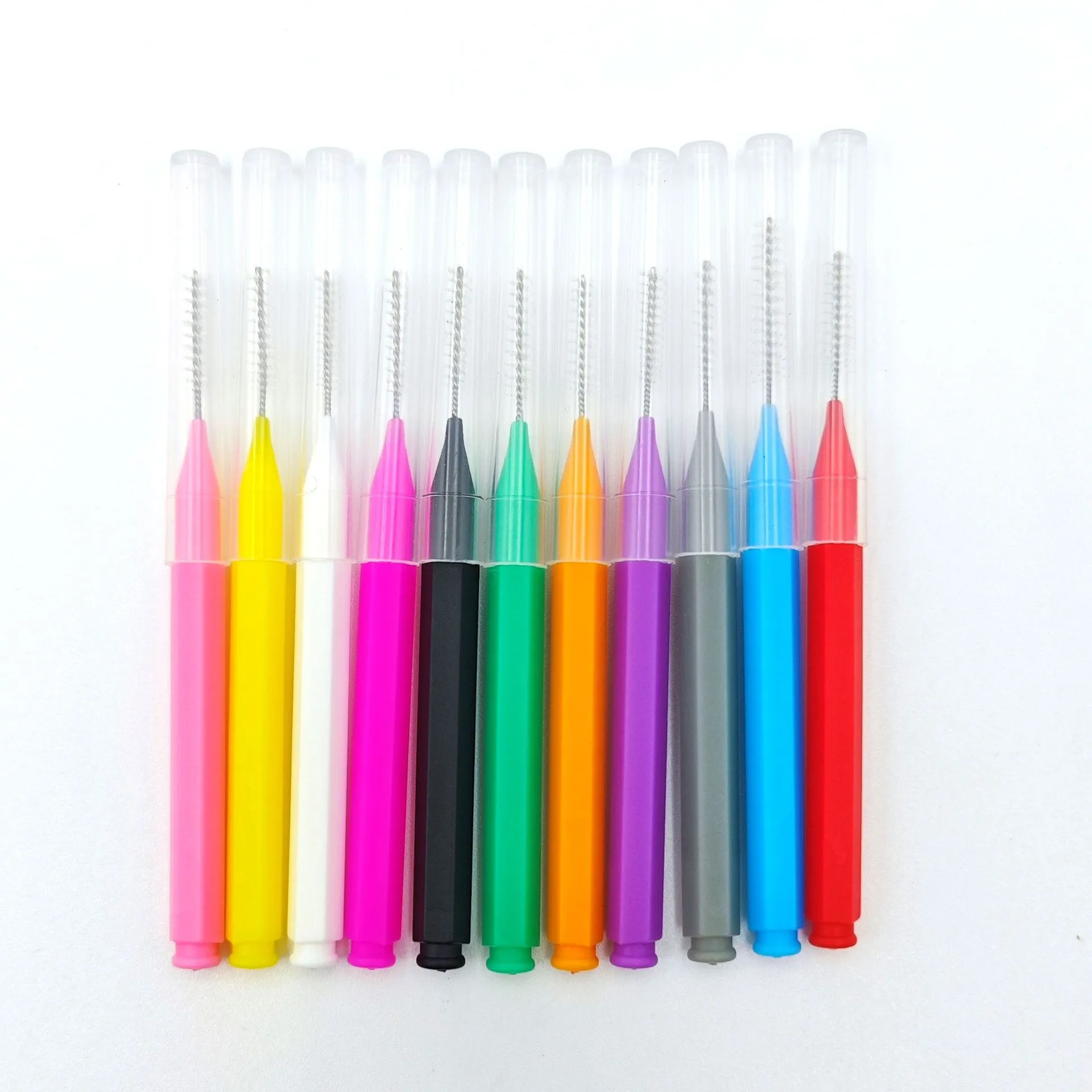 10/20 pçs escovas de sobrancelha mini escova de levantamento de sobrancelha descartável maquiagem cílios ferramenta dente escova interdental lash extensão suprimentos