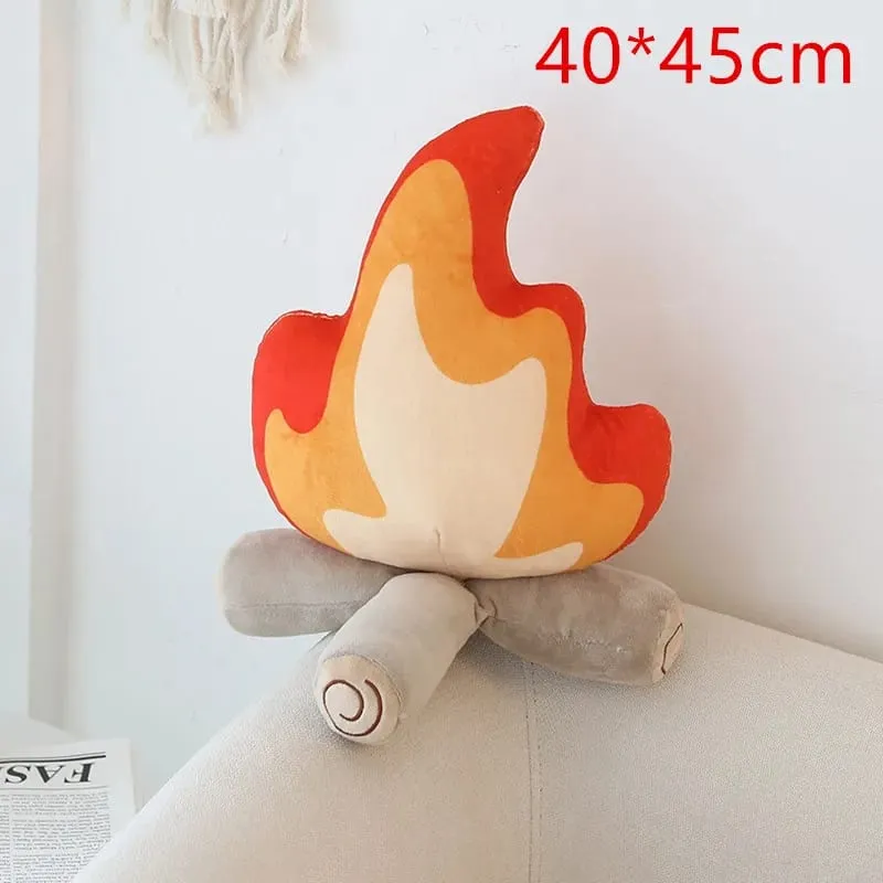 30cm/45cm engraçado simulação fogueira brinquedo de pelúcia macio recheado dos desenhos animados fogo boneca sala estar chão travesseiro almofada decoração presente