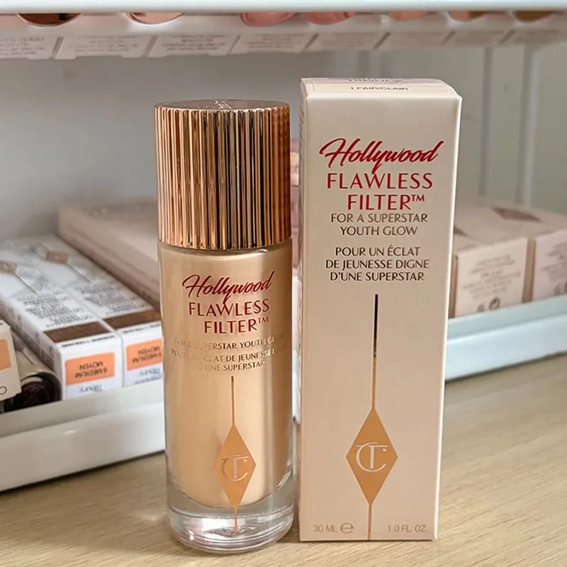 Charlotte Tilbury CT Highlighter Foundation Continuously Texture of The Makeup Hydrating Concealer Brightens Powder Compact