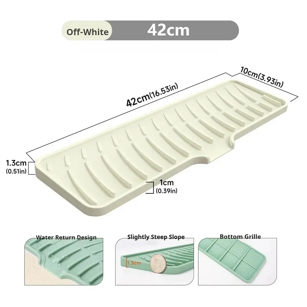 Torneira da cozinha respingo almofada de silicone torneira da pia respingo guarda esteira esponja dreno almofada bancada protetor para cozinha banho gadgets — image 18