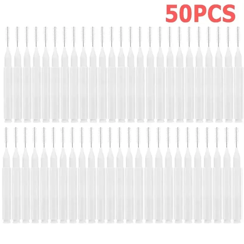 50 pçs mini escova de sobrancelha portátil sobrancelha perm escovas descartáveis ​​dobráveis ​​micro cílios sobrancelha levantamento escovas aplicadores ferramentas