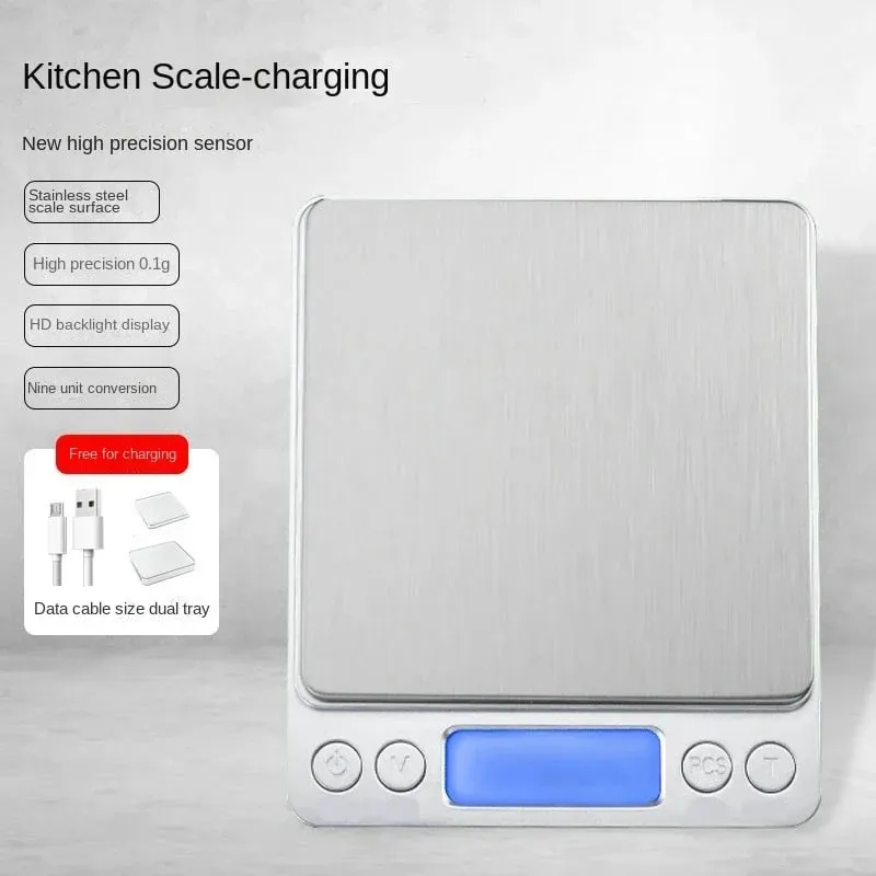 Balança eletrônica digital de cozinha, balança de café, acessórios de cozinha, ferramentas de medição, balanças e precisão de peso