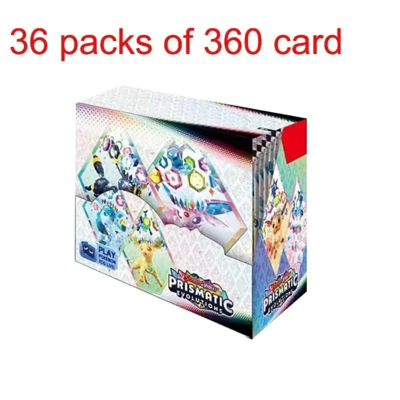 2026 360 Pçs/set Cartão Pokémon MEGA EVOLUÇÃO Pré-grupo SCARLET & VIOLE 151 PHANTASMA FLAMES Prismático Inglês Booster Battle Card
