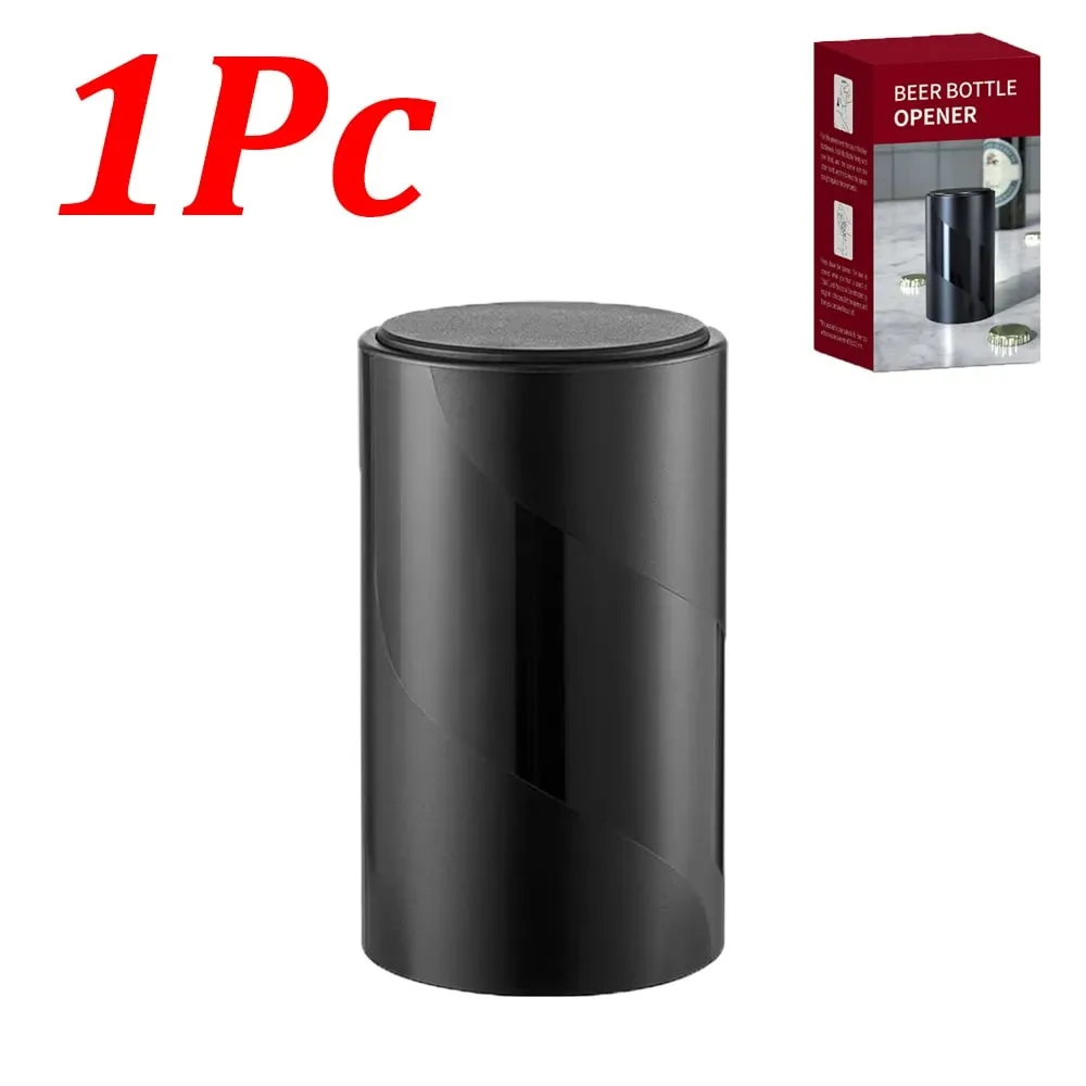 Abridor automático de garrafas de cerveja, abridor de garrafas para baixo, vinho, cerveja, soda, acessórios de cozinha, 1-4 unidades