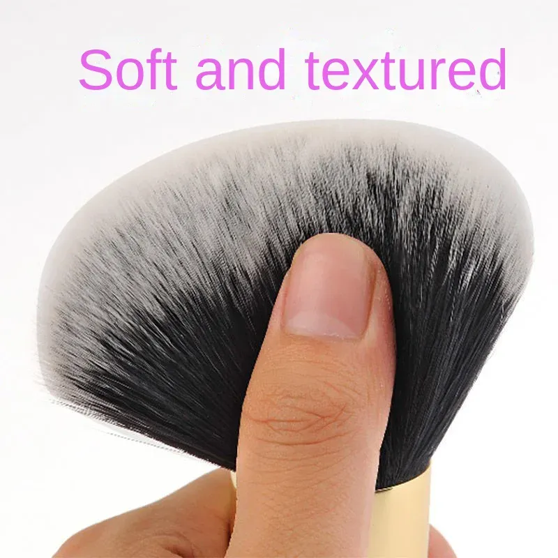 Pincel de maquiagem para pó solto, pincel para base, blush, iluminador, profissional, cosméticos de rosto grande, cabelo macio, ferramentas de maquiagem para mulheres