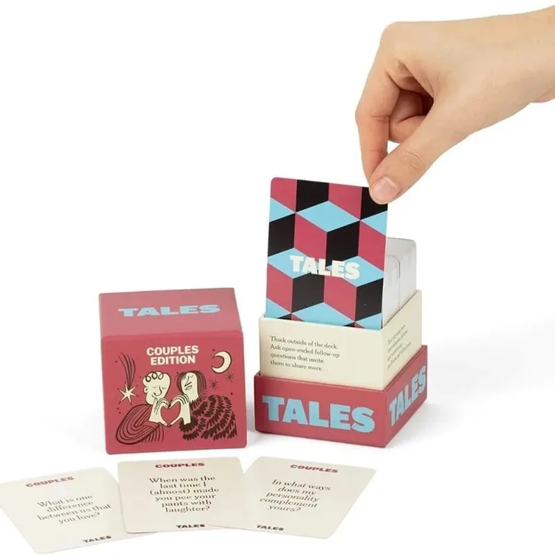 •Novo diálogo recém-chegado versão casal casal diálogo jogo de cartas de mesa ao ar livre cartão de jogo familiar