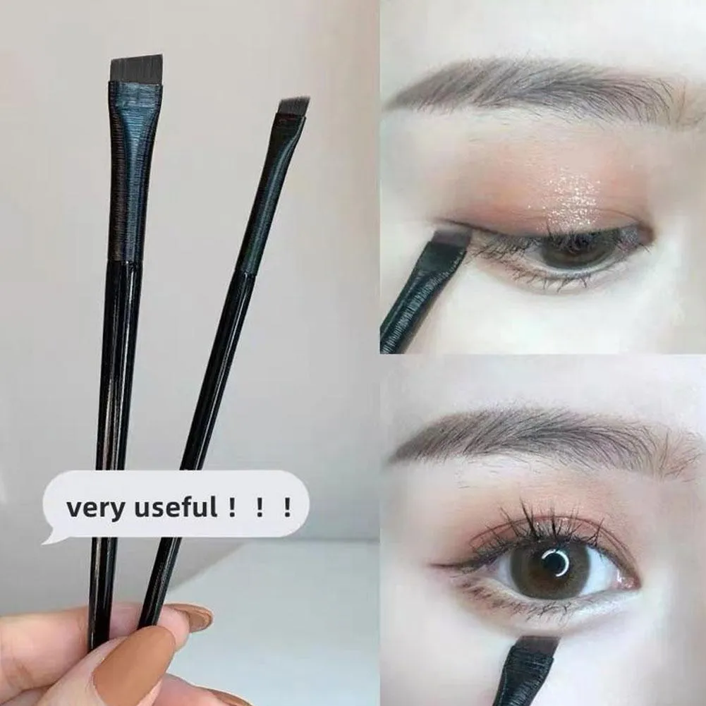 眉毛眼線刷小角度小角度眉毛化妝眼線筆 1 件刷化妝刷輪廓工具眉刷