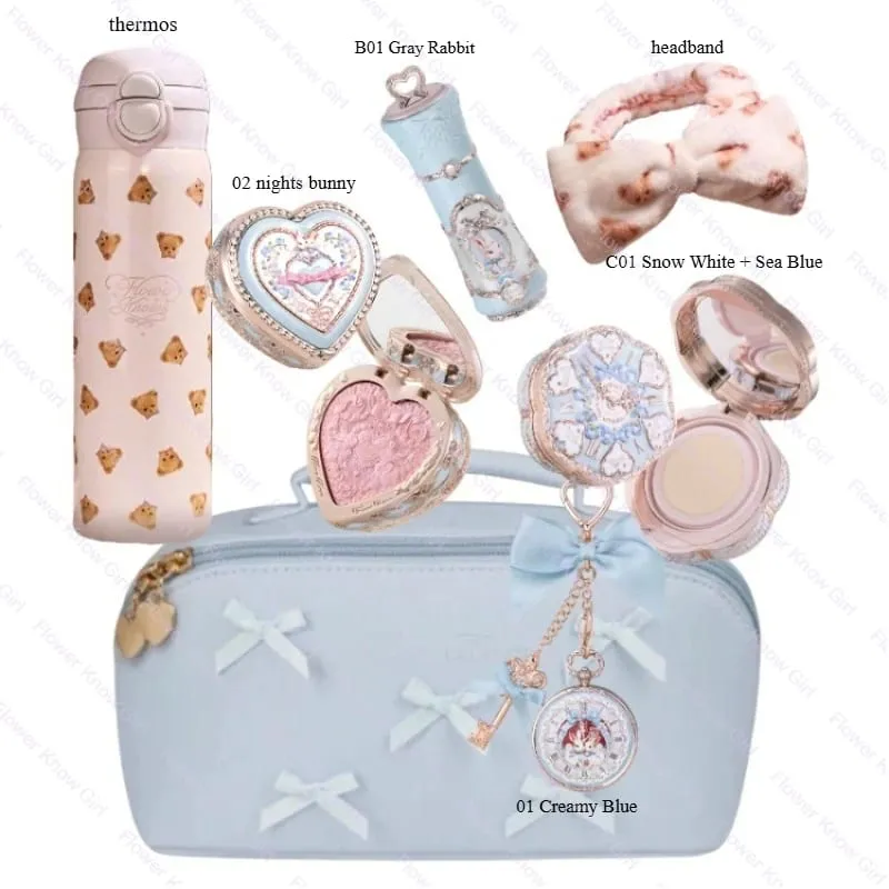 Flower Knows Bunny Garden All in One Makeup Gift Set Cushion Cream Lipstick Blush Thermos Cup for Complete Beauty Essentials — image 13