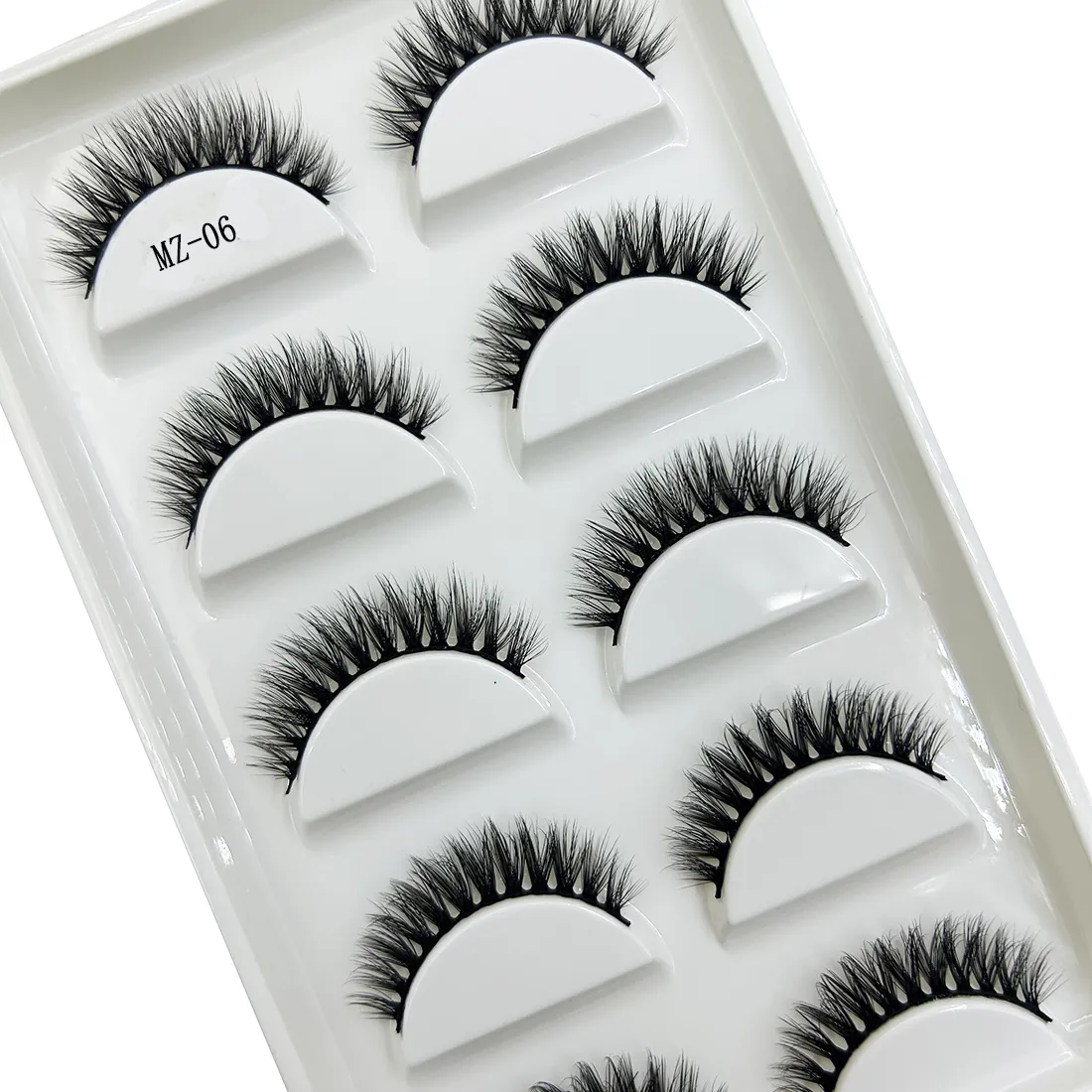 Wholesale 5 Pairs 3D Natural Mink False Eyelashes Makeup Extension Eyelash Fake Eye Lashes Faux Cils Make Up Beauty Cilios