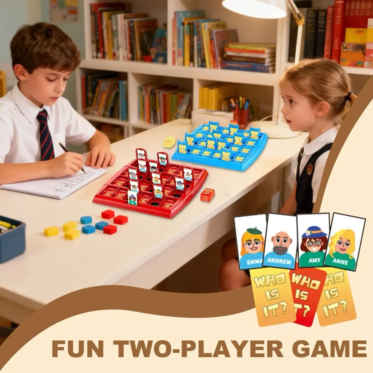 Adivinha quem eu sou jogo de tabuleiro festa jogo de tabuleiro interativo memória lógica brinquedo para reunião de família piquenique quebra-cabeça adivinha jogo de tabuleiro — image 3